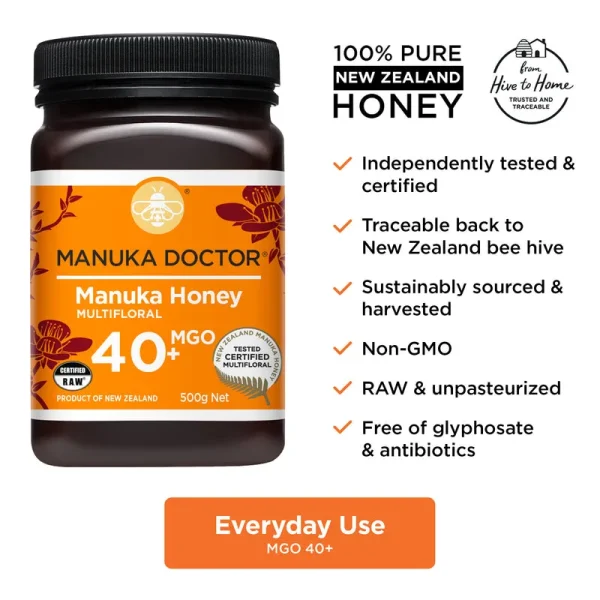 Mật Ong Manuka Đa Hoa MGO 40+ (500g)