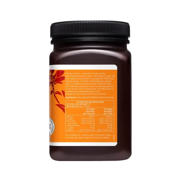 Mật ong Manuka đa hoa MGO 85+ – 500g | Manuka Doctor