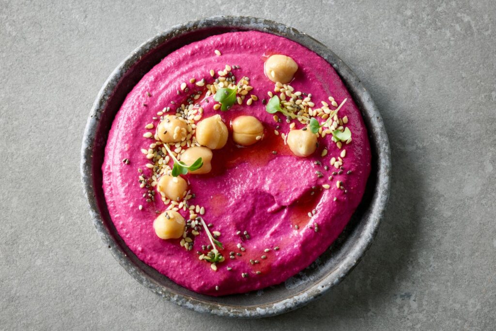 Công Thức Hummus Bắp Cải Nướng & Mật Ong Manuka – Món Nhúng Đậm Màu Sắc